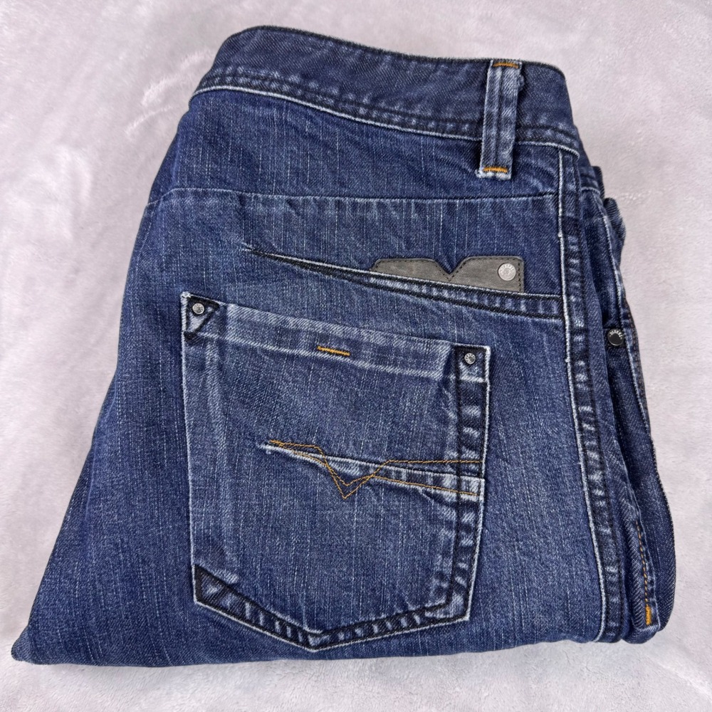 Diesel Darron Regular Slim Tapered Jeans Wash 008Z8 Dark Blue‎ Mens 34